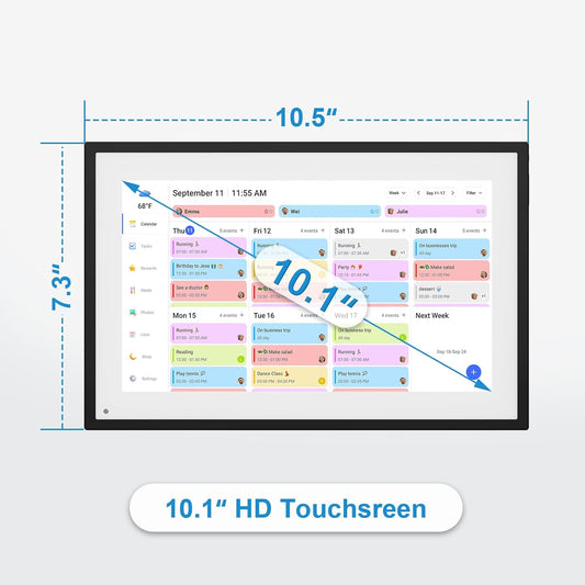 10.1 Inch Digital Calendar - Touchscreen